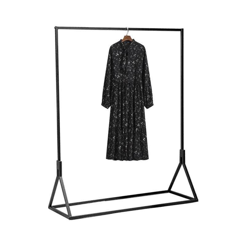 Hot sale clothing store using floor-standing men and women clothes display rack, dress hat coat promotion hanging shelf