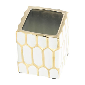 Organizador de escritorio rectangular de cerámica con cajones para almacenamiento en la oficina y decoración del escritorio - Product Image 5