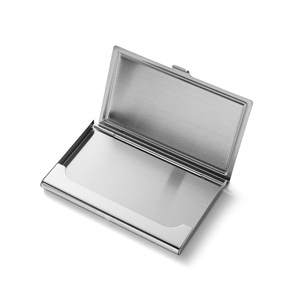 ที่ใส่บัตรธุรกิจแบบพับได้ ทำจากโลหะเงินคุณภาพสูง ดีไซน์พิเศษ ขายส่ง - Product Image 5