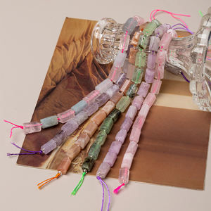 6x10mm naturel rose <span class=keywords><strong>opale</strong></span> jaspe pierre gemme facettes forme libre Tube colonne perles pour la fabrication <span class=keywords><strong>de</strong></span> bijoux 15 pièces - Product Image 5