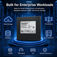 Pour PM9A3 MZQL21T9HCJR 1.92TB Enterprise U.2 NVMe SSD 2.5" PCIe Gen3 X4 V-NAND TLC 6500MB/s Lecture Serveur de centre de données