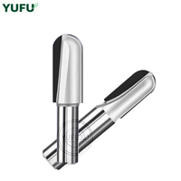 Pisau Mesin Ukir Alur dan Pahat Kayu YUFU Bright Finish Uncoated Diamond Extended Deep Bottom End Mill 3