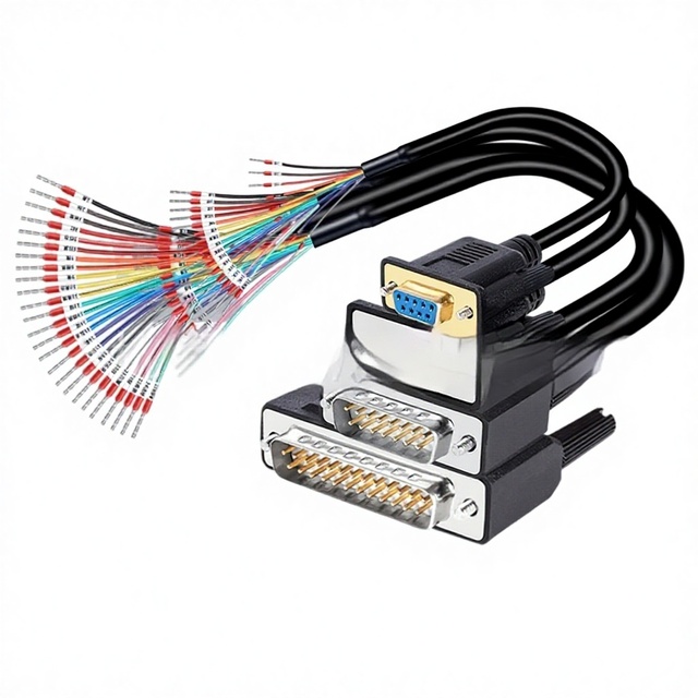 DB9 DB25 DB15 Serial Port Terminal Line Male Female Oxygen-free Copper Connection Cable
