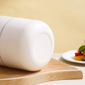 Boîte à lunch YJ31-7 blanche mignonne en acier inoxydable, double couche, conteneur bento avec poignée, portable, étanche, pour nouveau-nés, adultes et enfants - Product Image 5