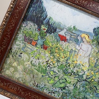 Tableau mural de paysages européens et de fleurs, impression vintage, encadré en bois, toile, décoration de maison de luxe