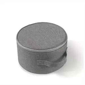 Moda multifuncional plegable portátil redondo a prueba de golpes ventilador bolsa de mano con cierre de cremallera patrón de dibujos animados bolsa de almacenamiento - Product Image 3