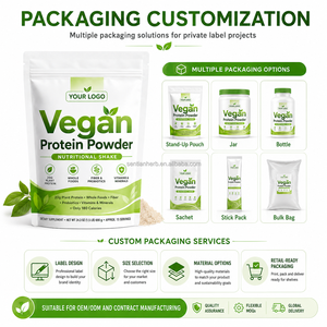 Poudre de protéines végétalienne OEM ODM, shake nutritionnel à base de plantes, aliments entiers, marque privée, vente <span class=keywords><strong>en</strong></span> gros, emballage <span class=keywords><strong>en</strong></span> sachet - Product Image 4