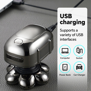 เครื่องโกนหนวดไร้สายแบบกันน้ำ 7 ใบมีด สำหรับโกนเคราและผม ใช้พลังงาน USB เหมาะสำหรับใช้ในบ้านและโรงแรม - Product Image 5