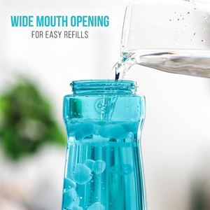 Bouteille d'eau en plastique réutilisable sans BPA, anti-fuite, pour la salle de sport, les sports et les activités de plein air - Product Image 5