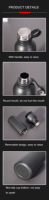 Bouteille d'eau en acier inoxydable à isolation sous vide Thermos personnalisé Thermos et thermos à vide Logo personnalisé