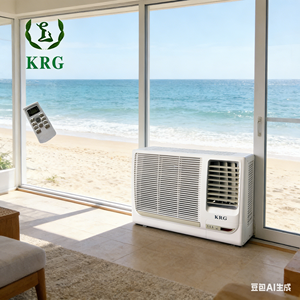 Climatiseur de fenêtre KRG de haute qualité 18000 BTU, refroidissement unique, flux d'<span class=keywords><strong>air</strong></span> stable, économie d'énergie, commande mécanique, idéal pour les maisons et appartements - Product Image 5