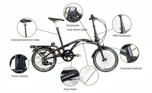<span class=keywords><strong>Bicicleta</strong></span> Eléctrica <span class=keywords><strong>Plegable</strong></span> Ultraligera para Desplazamientos Urbanos, Tendencia 2026, Motor de 36V 350W, Alcance de 35-40km, Cuadro de Aleación de Aluminio - Product Image 2
