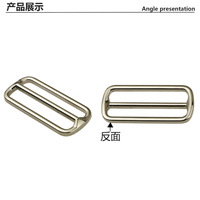 50mm/2 "curseur en métal Tri Glide boutons sangle sangle boucle réglable attache pour bricolage cuir artisanat Beg ceinture sangle accessoires