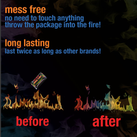 HongQiang 20 grammes/40 grammes/80 grammes paquet de papier Kraft respectueux de l'environnement pour poudre de feu magique pour le charbon de barbecue de Camping