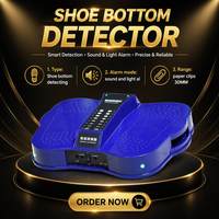 Pemindai Sol Sepatu Detektor Logam Pemindai Sepatu dengan Lampu LED dan Alarm Suara