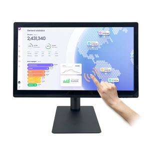 Vente en gros de moniteur à écran tactile capacitif de 24 pouces <span class=keywords><strong>meilleur</strong></span> prix moniteur à écran tactile Lcd avec USB pour kiosque à domicile et entreprise - Product Image 1
