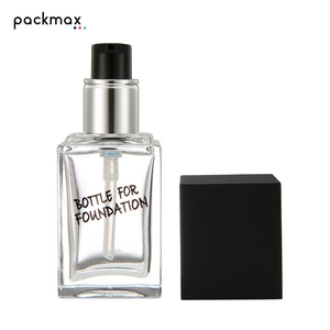 New 30ml square foundation bottle, regular model, suitable for primer, BB cream, serum, lotion pump cosmetic bottle - Product Image 4
