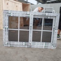 Grille de fenêtre coulissante horizontale en PVC moderne, résistante aux ouragans, avec moustiquaire, anti-impact, certifiée Energy Star, garantie 5 ans