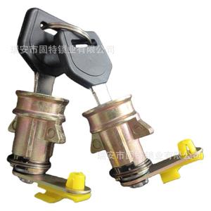 Cilindro de Cerradura Han Yang Thousand-mile Horse Carriage para Puerta de Camión, 2 Llaves, Aleación de Zinc Negra - Product Image 2