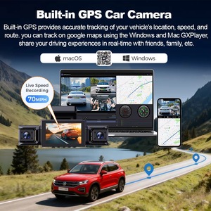 Caméra embarquée 360° panoramique 4K HD WiFi GPS avec écran 3,0 pouces et prise en charge de la carte SD - Product Image 5