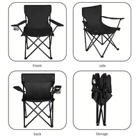 Chaise pliante d'extérieur en gros, chaise de loisirs portable pour la plage, le camping et la pêche avec accoudoirs