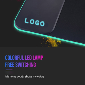 Schwarze kabellose Aufladung <span class=keywords><strong>Rgb</strong></span> Gaming Mauspad 15 W großes Led-Mauspad 10 Lichtmodi rutschfeste Mausmatte für Pc Büro - Product Image 3