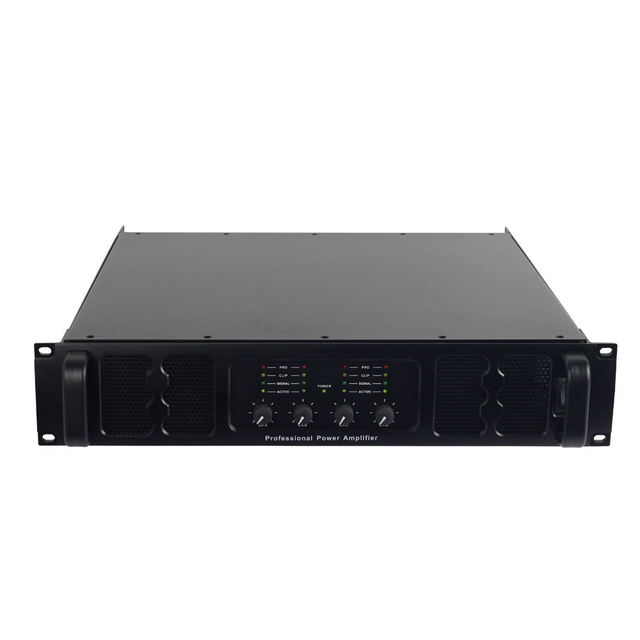 New 2025 600W High Power 4 Channel Professional Stage Audio Power Amplifier for Live Sound Performance and DJ Equipment Systems