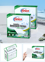 FINICE FNC745 Détergent à lessive concentré super concentré écologique jetable à base d'extraits végétaux Adoucissant pour tissus Feuilles de lavage en papier