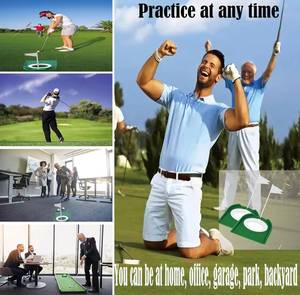 Coppa da Putting Portatile con Bandiera, Ausilio per l'Allenamento del Golf, Adatta per Putting Indoor e Outdoor, Giochi per Bambini - Product Image 4