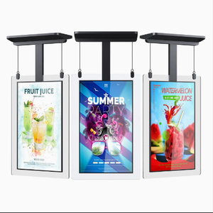 55inch siêu mỏng cửa sổ cửa hàng hai mặt kỹ thuật số biển treo màn hình kép LCD Máy nghe nhạc quảng cáo - Product Image 1