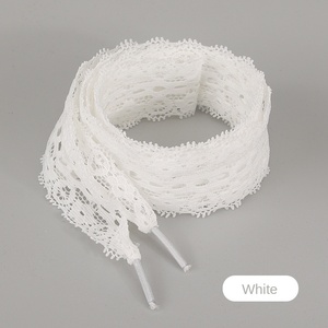 Đặc BIỆT REN ren cá tính phong cách giày vải giày da đen trắng đàn hồi - Product Image 6