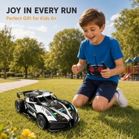 Voiture de course acrobatique puissante à commande directe d'usine avec roues avant pivotantes et cadre squelette cool – Cadeau idéal pour garçons et adolescents