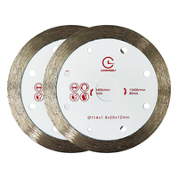 Lame de scie diamantée Changli pour granit, à coupe rapide, longue durée de vie, épaisseur 1,8 mm, pour coupe sèche/humide, disque turbo continu 114 mm, alésage 20 mm, OEM, garantie 3 ans