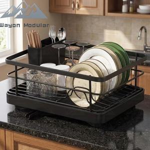 <span class=keywords><strong>Égouttoir</strong></span> à vaisselle en acier inoxydable robuste Wayon avec porte-couverts, modèle approuvé ISO9001 DR-110-ELITE - Product Image 2