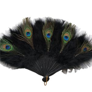 Éventails à main en plumes <span class=keywords><strong>de</strong></span> paon au design unique en gros, éventail en plumes <span class=keywords><strong>de</strong></span> danse burlesque, <span class=keywords><strong>bouquet</strong></span> <span class=keywords><strong>de</strong></span> <span class=keywords><strong>mariée</strong></span> - Product Image 6