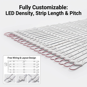 Brand SMD 2835 <b>LED</b> <b>Bar</b> 24V 130Lm/W High Brightness Aluminum <b>LED</b> Strip <b>Light</b> for 4-20cm Depth Signage Billboard - Product Image 1
