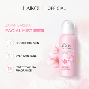 Laikou Japan Sakura Facial Delicate Mist Sweet Sakura Enzyme Fragrance 100ml Idratazione a Lunga Durata Tonico con Vitamina A B <span class=keywords><strong>E</strong></span> - Product Image 2