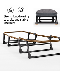 Portable Folding Sleeping Bed Heavy-Duty Camping Chair Adjustable Height <b>Mattress</b> for Outdoor Travel Home Guest Hiking Heavy-dut - Product Image 5
