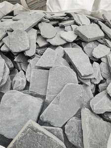 Pierres de schiste naturelles noires concassées et polies, galets pour aménagement paysager, jardinières, décoration, prix abordable - Product Image 6