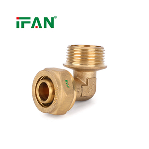Raccord de compression en laiton IFAN à conception humanisée, raccord en T, 16-32 mm, raccords de plomberie PEX - Product Image 2