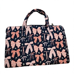 Funda Protectora para Portátil de Tela de Algodón Acolchada con Asa, Cierre de Cremallera, Estampados de Dibujos Animados, Duradera, con Múltiples Bolsillos, para Niños y Mujeres - Product Image 4