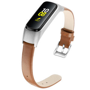 Ivanaze-Correa de cuero para reloj inteligente, repuesto para <span class=keywords><strong>Samsung</strong></span> <span class=keywords><strong>Galaxy</strong></span> <span class=keywords><strong>fit</strong></span>-<span class=keywords><strong>e</strong></span> <span class=keywords><strong>R375</strong></span> + marco de Metal - Product Image 6