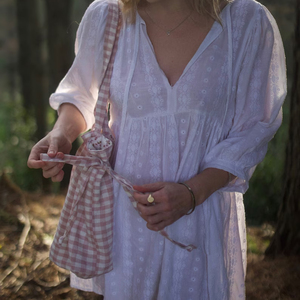 ZHYD Custom Logo Recycled Small Pink <strong>Canvas</strong> <strong>Pouch</strong> <strong>Handle</strong> Drawstring Tote Bag <strong>with</strong> Ruffles - Product Image 3