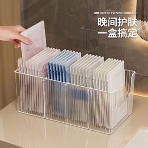Acrylic Mask Storage Box Transparent Divider Large Capacity Cosmetic Rack For <b>Dressing</b> <b>Table</b> <b>Makeup</b> Organizers - Product Image 1