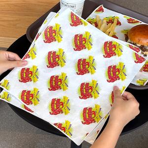 Custom Printed Biodegradable Eco-Friendly Disposable Wax <b>Paper</b> Sheets Food Grade Sandwich Burger Wrapping <b>Paper</b> Packaging - Product Image 4