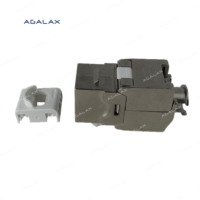 Connecteur réseau de haute qualité en alliage de zinc blanc blindé Cat7 Keystone Jack 8p8c Rj45 Cat6a Module adaptateur réseau Coupleur