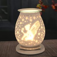 3d Glass Novelty Magic Night Light Aroma Electric Firework Oil Wax Melt Incense Burner Lamp Bedroom Fragrance Touch Lampes de table