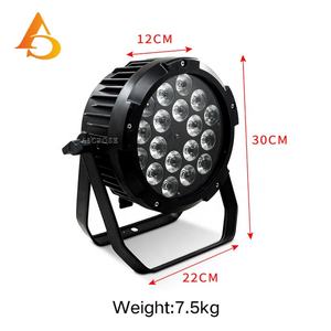 Luz LED Par RGBW para Exteriores, Impermeable, 18x12w, Efecto de Iluminación para Bodas, DJ, Club, Escenario - Product Image 4