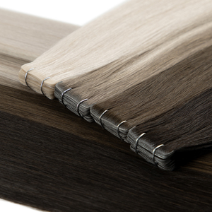 Extensions de cheveux invisibles à bandes adhésives, sans couture, pointes douces et épaisses, sans perte de cheveux, <span class=keywords><strong>vente</strong></span> en gros d'usine, qualité certifiée OEM, support après-<span class=keywords><strong>vente</strong></span> - Product Image 5