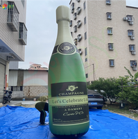 BOYAN bouteille de champagne gonflable sur mesure promotionnelle grande bouteille de champagne en plastique champagne décoratif publicitaire géant